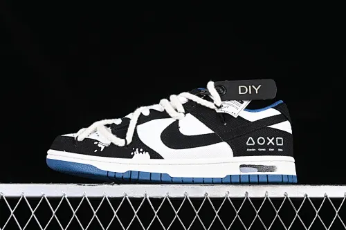 All categories Nk SB Dunk Series Nk SB Dunk Low Low-top sneakers J version Nk Dunk Low Retro "Industrial Blue" Washed denim Graffiti SB strappy low-top casual sneakers DV0834-101